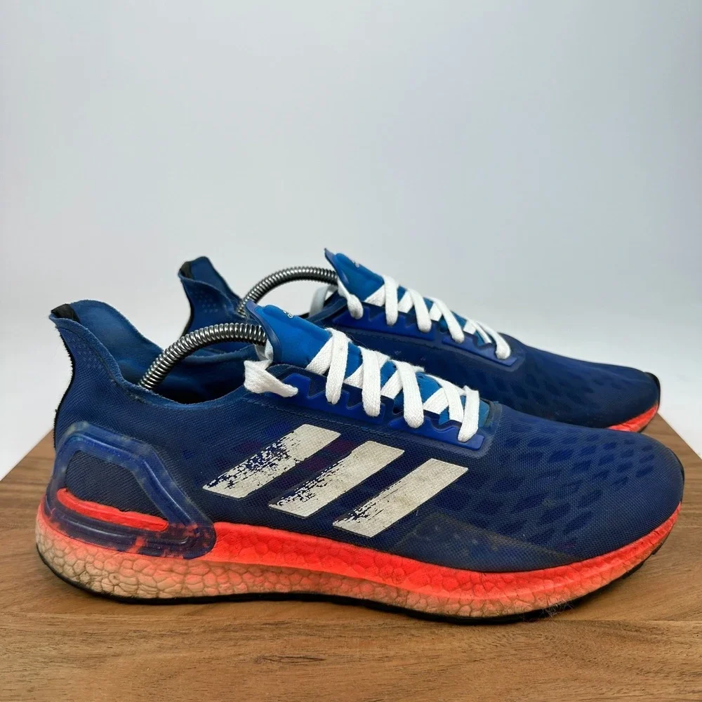 Mens Adidas Ultraboost PB Royal Blue Athletic Running Sneakers Size 11 M GUC